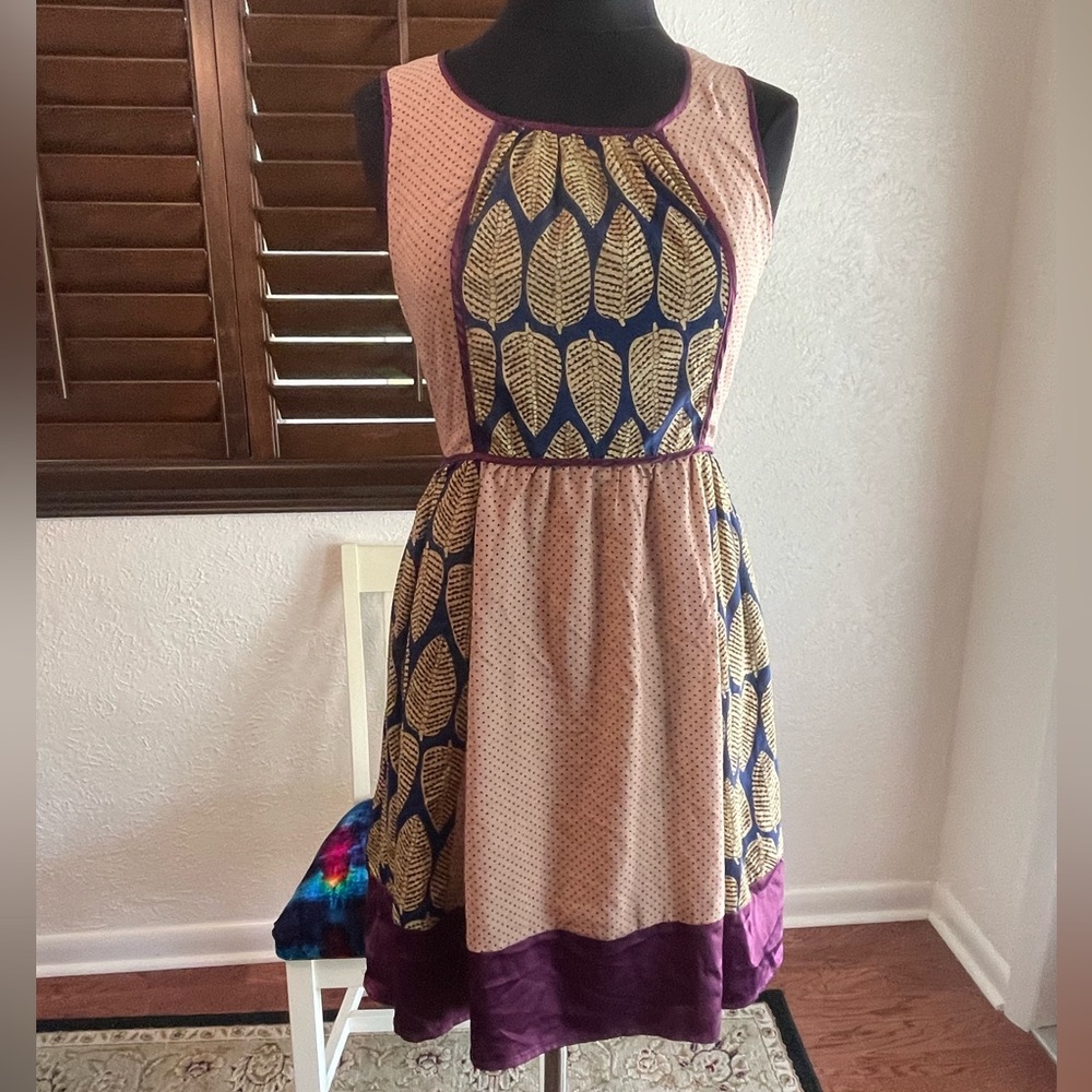 Ryu Purple Halter Sleeveless Midi Sundress for Work